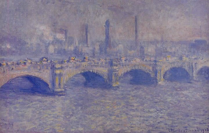 Claude Monet Waterloo Bridge Sunlight Effect 4